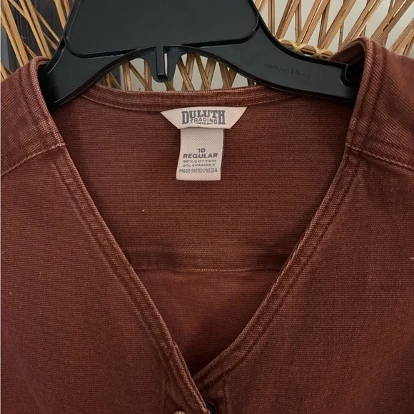 Duluth Trading Co Rust Jumpsuit - Picture 3 of 7